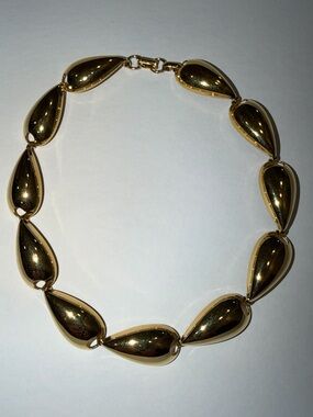 Fabulous Vintage Gold-Tone Chunky Statement Necklace